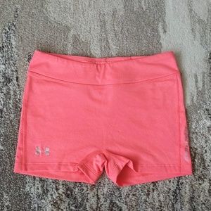 Under Armor HeatGear Pink Compression Shorts Sz S